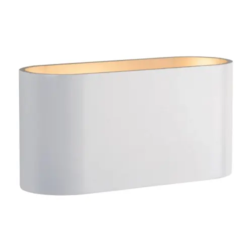 Kinkiet G9 SQU 80x80x160mm Biało złoty - Ekspresowa dostawa