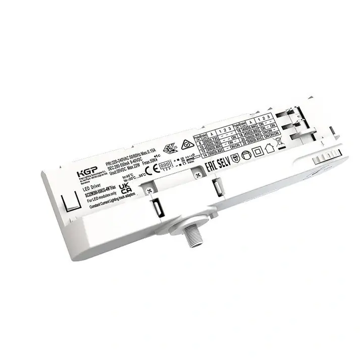 Adapter Zasilacz Zintegrowany do szynoprzewodu 4-fazowego KGP 22W Triac SC22W200-550CG-4X Biały - Produkt wysokiej jakości