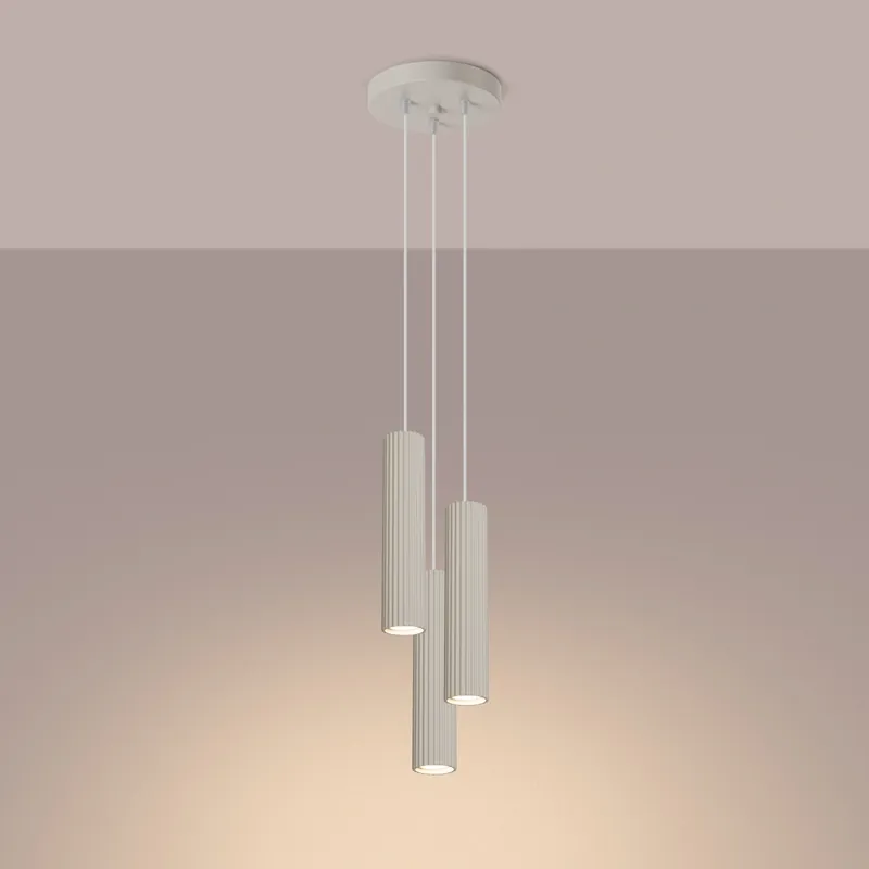 Nowość już dostępna - SOLLUX SL.1595 lampa wisząca KARBON 3P beżowy