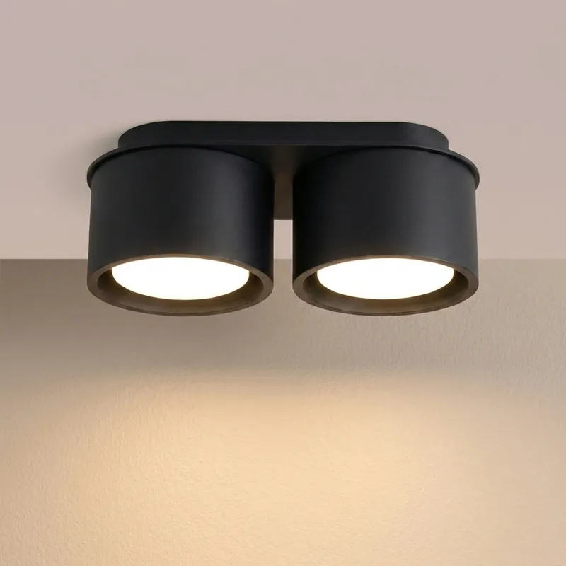 Bezpośrednio od producenta - SOLLUX SL.2439 plafon MODO 2 czarny Gx53