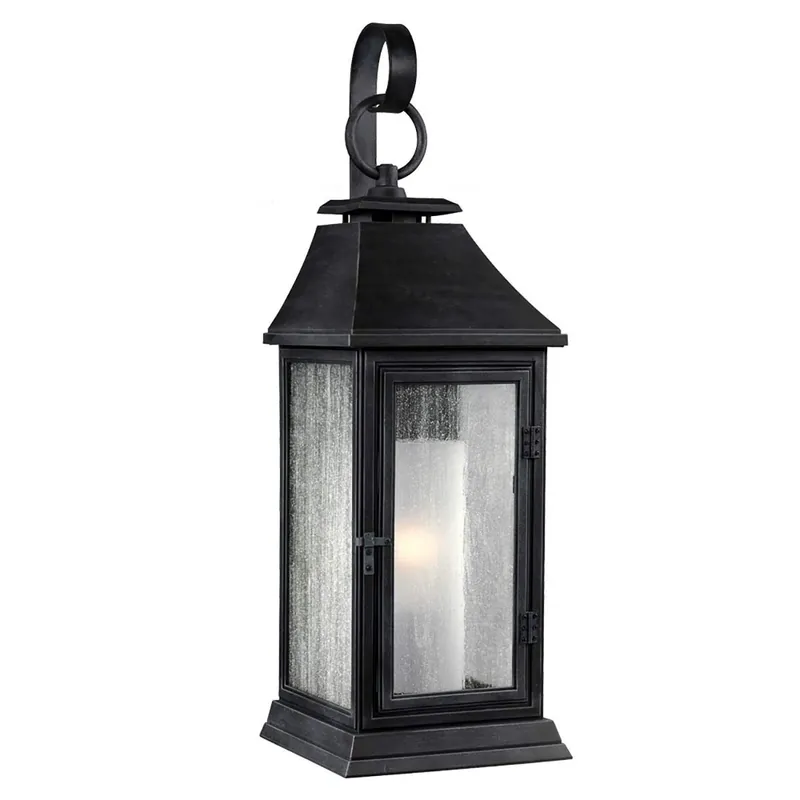 Mała latarnia naścienna Shepherd Ciemny postarzany cynk FE-SHEPHERD-2S Elstead Lighting - Produkt premium