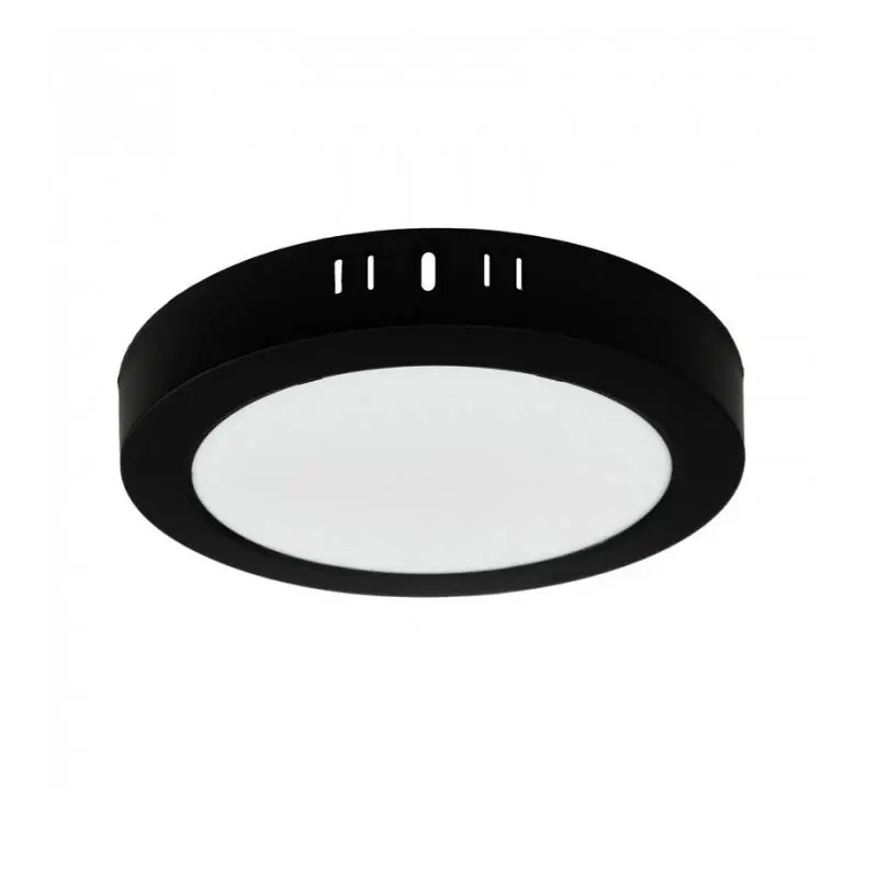Jakość premium - Oprawa downlight natynkowa okrągła 18W 4000K czarna DL-1