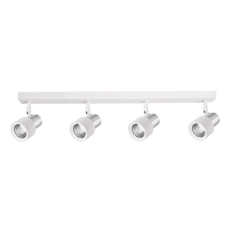 Lampa sufitowa Cino 4xGU10 biała + Chrom - Sprawdzony wybór