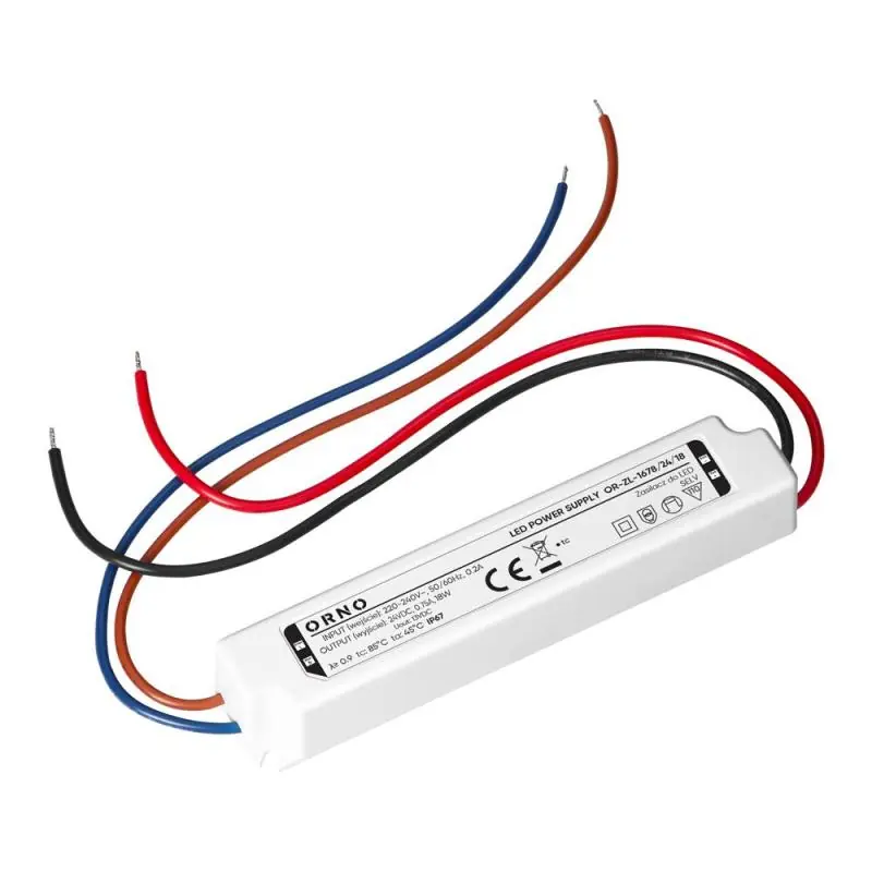 Bezpieczne zakupy | Zasilacz LED, IP67, hermetyczny, 24V, 18W