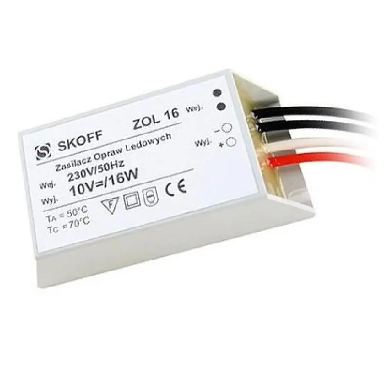 Zasilacz elektroniczny LED 10V 16W ZOL-16 | Jakość premium