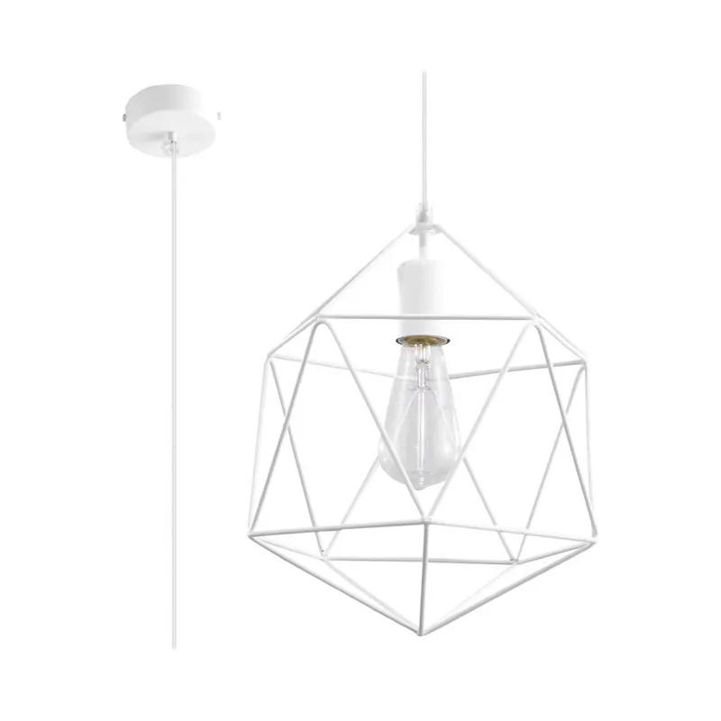 Lampa wisząca GASPARE biała | Świetna cena