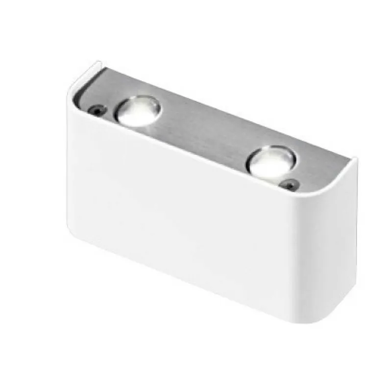 Produkt polecany - Ginno 2 kinkiet AZzardo Biały / Aluminium
