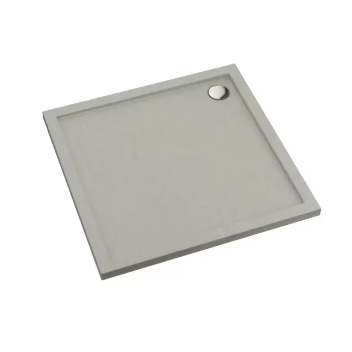 Brodzik akrylowy sharper cement stone 90x90x4,5 cm, kwadratowy 3S.S1K-9090/CT/ST - Jeszcze taniej