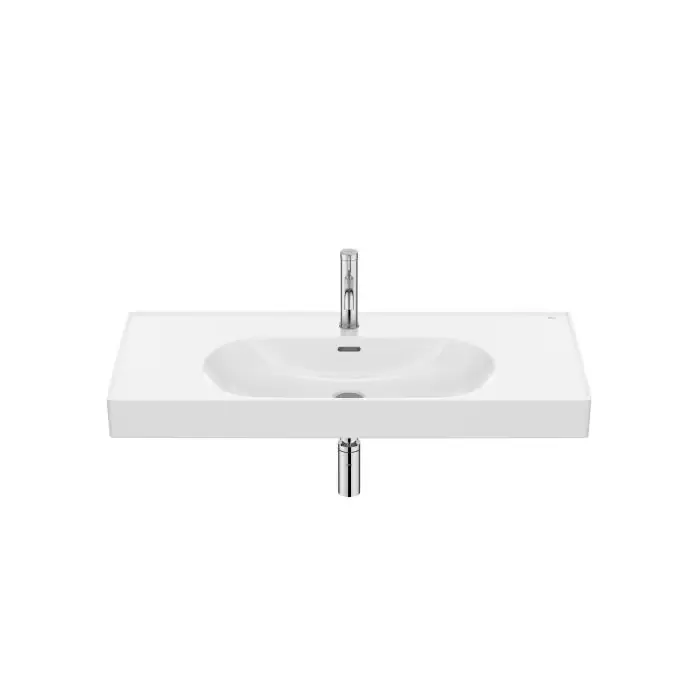 Meridian umywalka ścienna / meblowa 100x46 cm fineceramic® biały połysk A327746000 | Ekspresowa dostawa