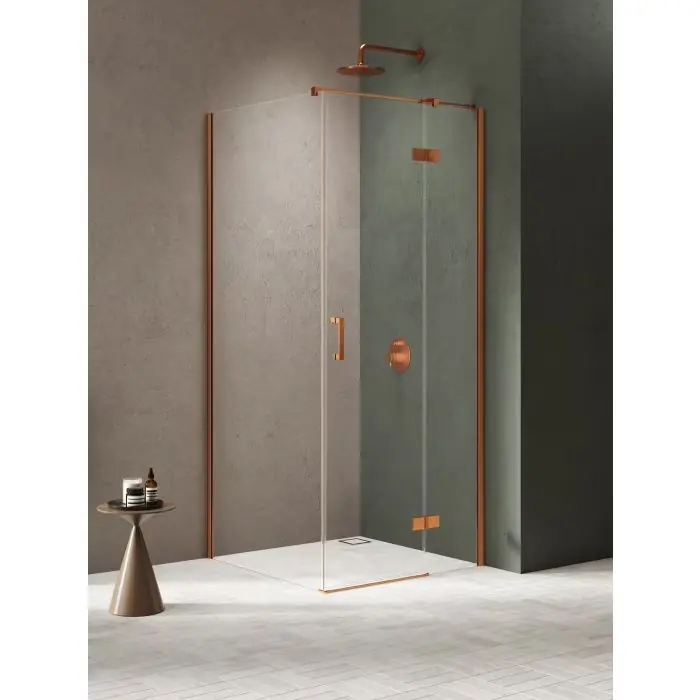 Kabina nesta copper brushed 1d prostokątna l 120x70x200 czyste 6mm active shield 2.0 K-4614 | Nie przegap
