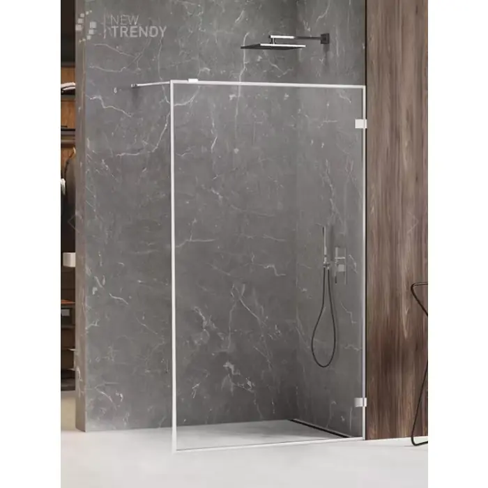 Nz4 kabina prysznicowa avexa walk-in u 100x200 szkło czyste 6mm active shield 2.0 ramka alu EXK-2508 - Na zamówienie