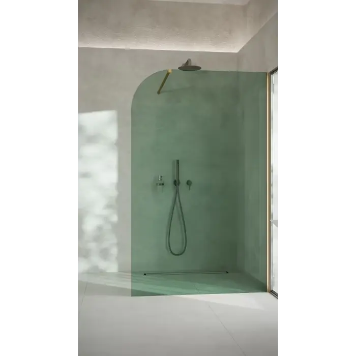 Duży rabat - ścianka prysznicowa grafitowa garda wall 100 cm (czarny) SPR-005GR-100CZ