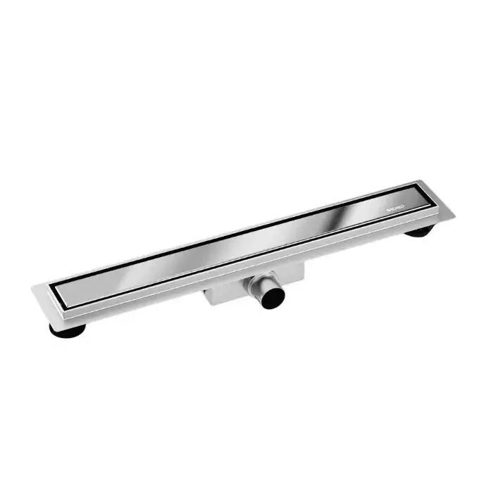 Balneo duplex next mirror silver odpływ liniowy 80 cm dwustronny ze stali nierdzewnej z niskim syfonem i głębokim osadnikiem A0101070102-3 - Oferta promocyjna