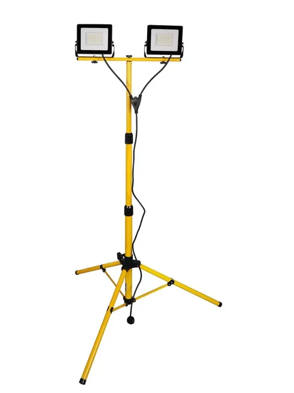 Halogen LED statyw budowlany 2x30W 5400lm 6500K IP65 lampa robocza z regulacją wysokości 336088 GoldLux - Zamów teraz