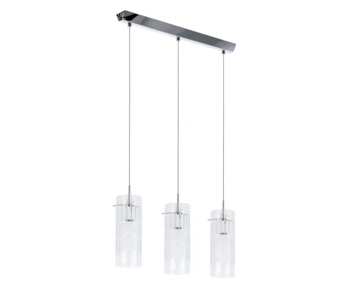 Żyrandol E27 Italux Max nowoczesny chrom MDM1957-3 | Jakość premium