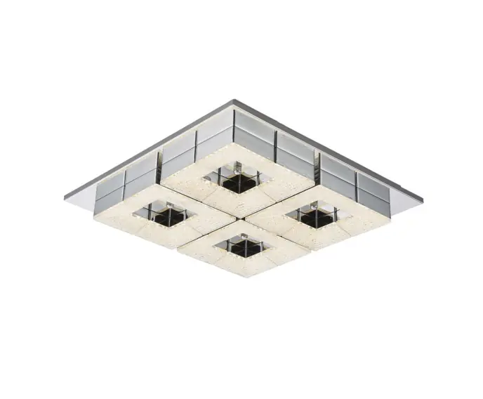 Profesjonalna jakość - Plafon LED panel Italux Clarise nowoczesny chrom MX15081-4B-48W