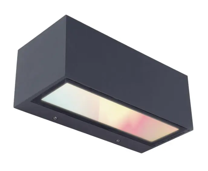Lampa elewacyjna kinkiet zewnętrzny GEMINI antracyt Lutec 5189120118 | Top produkt