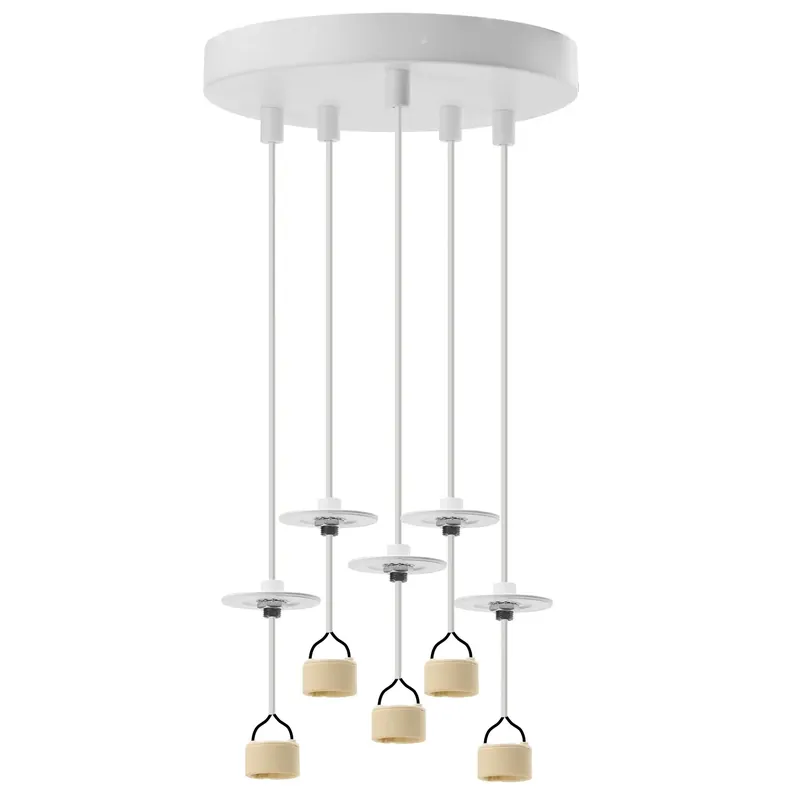 Baza lampy wiszącej metalowa biała 5-punktowa AZ6192 z serii LUCAS - Azzardo | Oferta