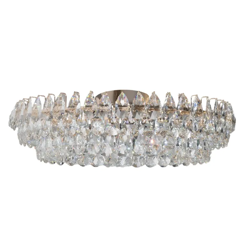 Bardzo popularny produkt - Plafon LED złoty kryształowy okrągły 80cm AZ6903 z serii BARLETTA - Azzardo