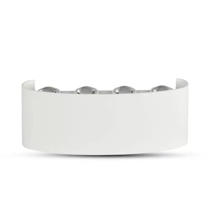 Jakość premium - Oprawa ścienna góra dół V-TAC 8W LED biała IP54 VT-848 4000K 800lm