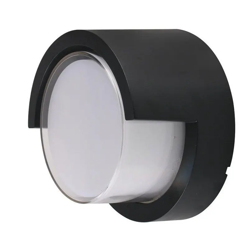 Cena producenta - Oprawa ścienna V-TAC 12W LED IP65 czarna okrągła VT-827 3000K 1155lm