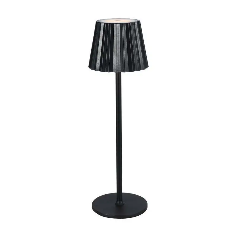 Cena promocyjna | Lampka stołowa nocna V-TAC 4W LED 37cm ładowanie USB ściemnianie czarna VT-1028 3000K-6000K 150lm