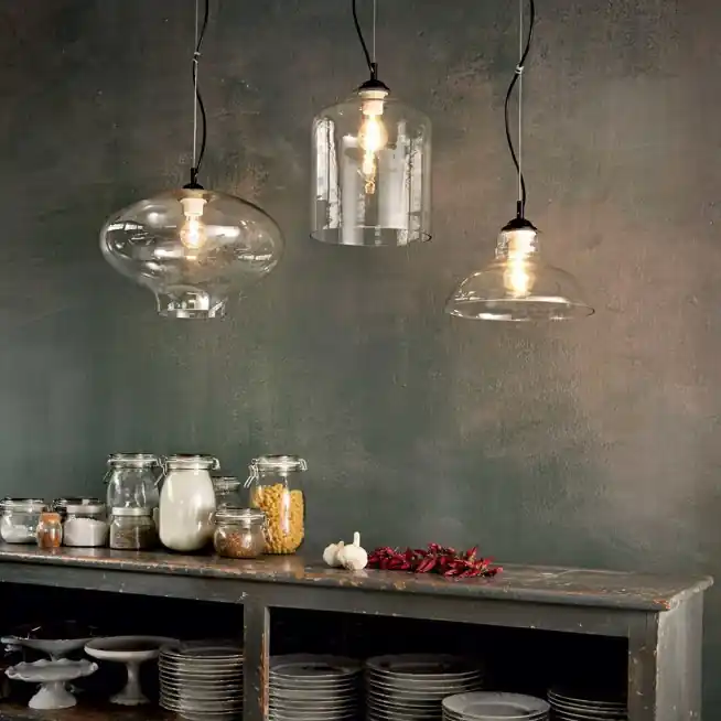 Cena fabryczna | LAMPA WISZĄCA BISTRO SP1 ROUND SZKŁO DYMIONE 120904 IDEAL LUX