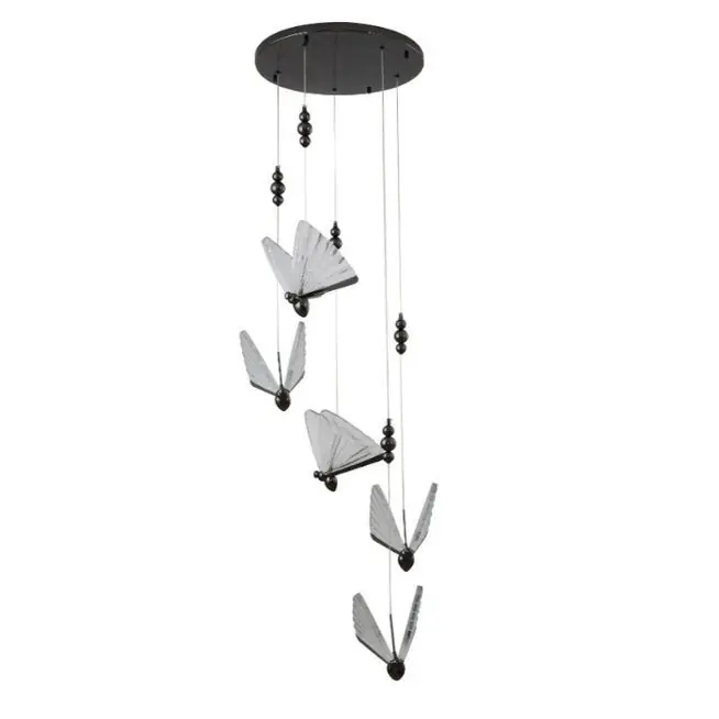 Lampa wisząca Bee Lamp 5 led czarna 45 cm | Zamów online