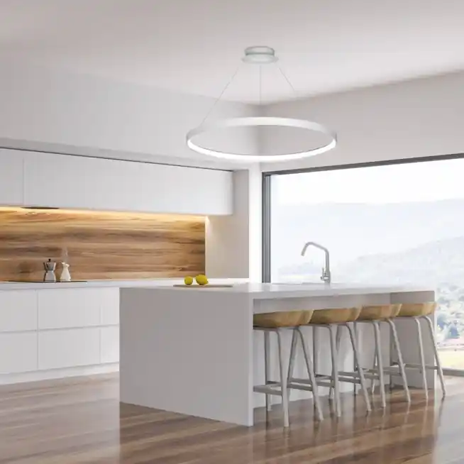 BIAŁA LAMPA WISZĄCA CIRCLE 78 LA0716/1 ZUMA LINE - Prosto od producenta