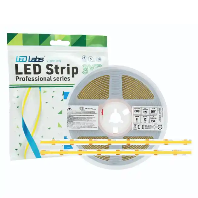 Prosto z fabryki | Taśma PRO 3YB 12V 1600 LED COB 8W WW