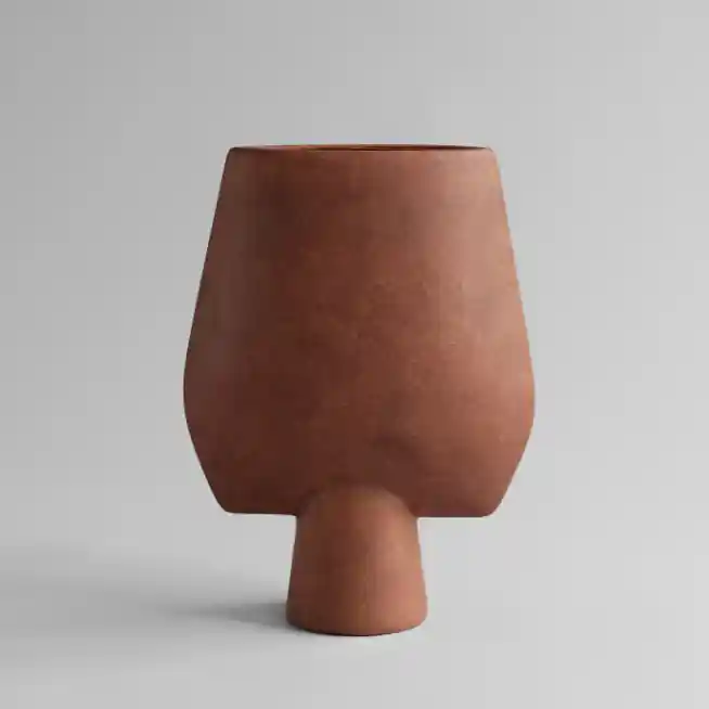 Wazon Sphere Square, Big - Terracotta 101 Copenhagen - Dobra cena