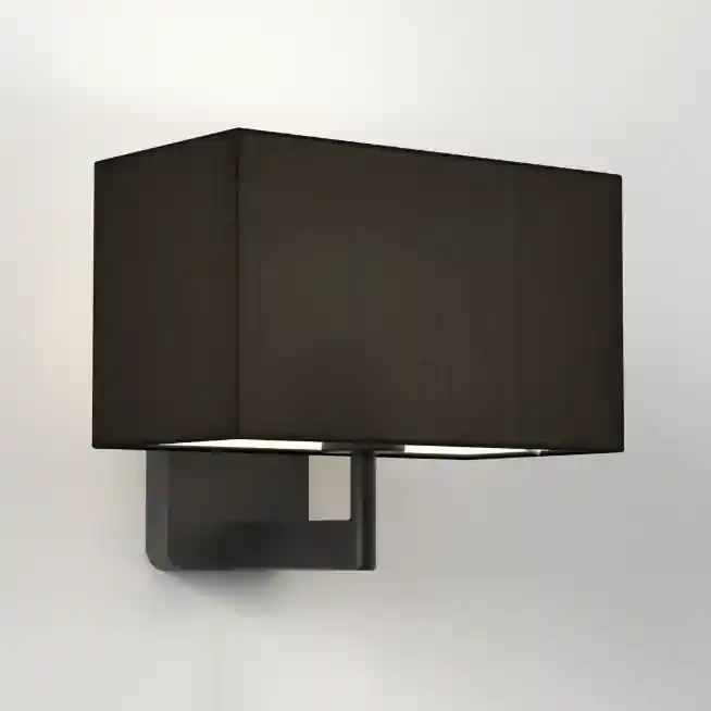 Zostało tylko kilka sztuk - Kinkiet Beaumont Wall z czarnym kloszem Rectangle 285 Shade Astro Lighting