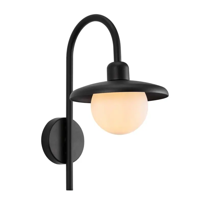 BERLO lampa ścienna zewnętrzna NORDLUX, E27, czarny, IP44, max 10W - Dodatkowy rabat